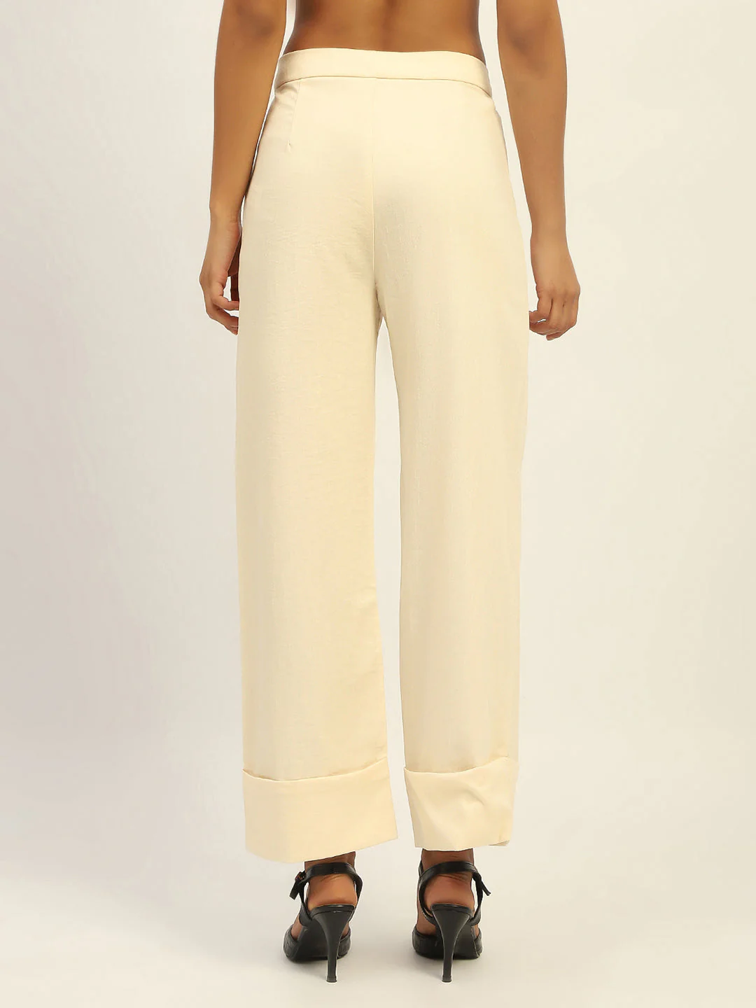 Madame Straight Leg Off White Trousers - Image 3