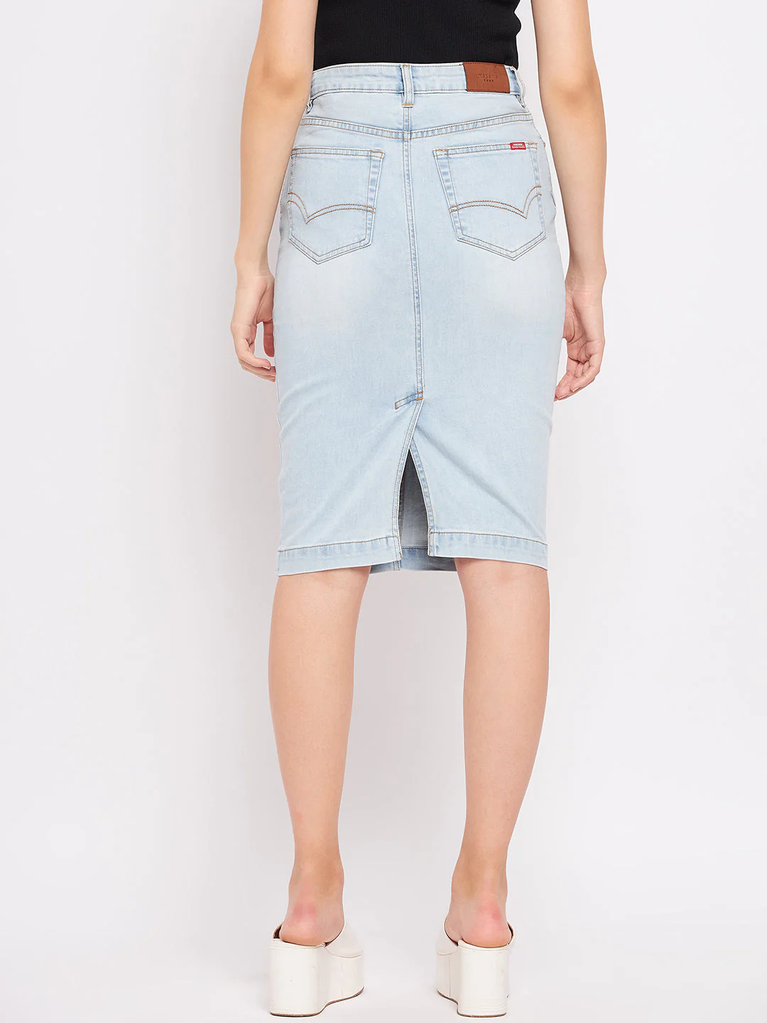 Madame Ice Blue High Rise Skirt - Image 3