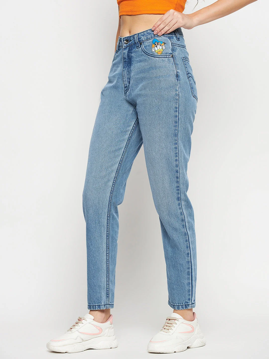 Madame Disney Print Blue Denim - Image 3