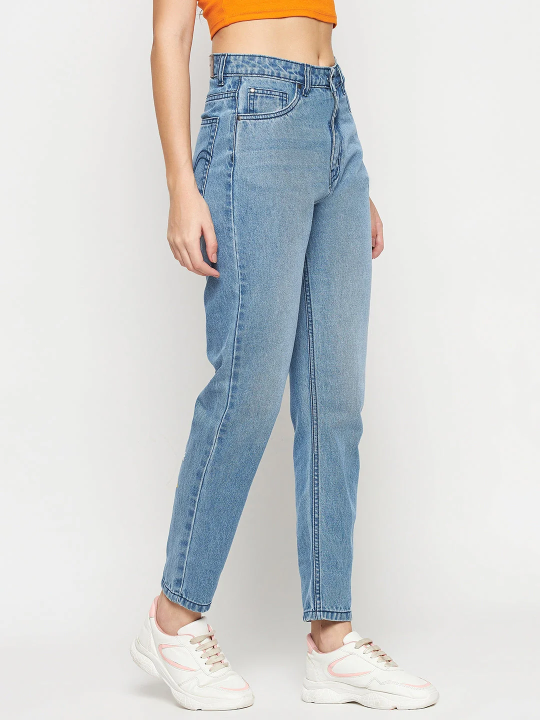 Madame Disney Print Blue Denim - Image 4