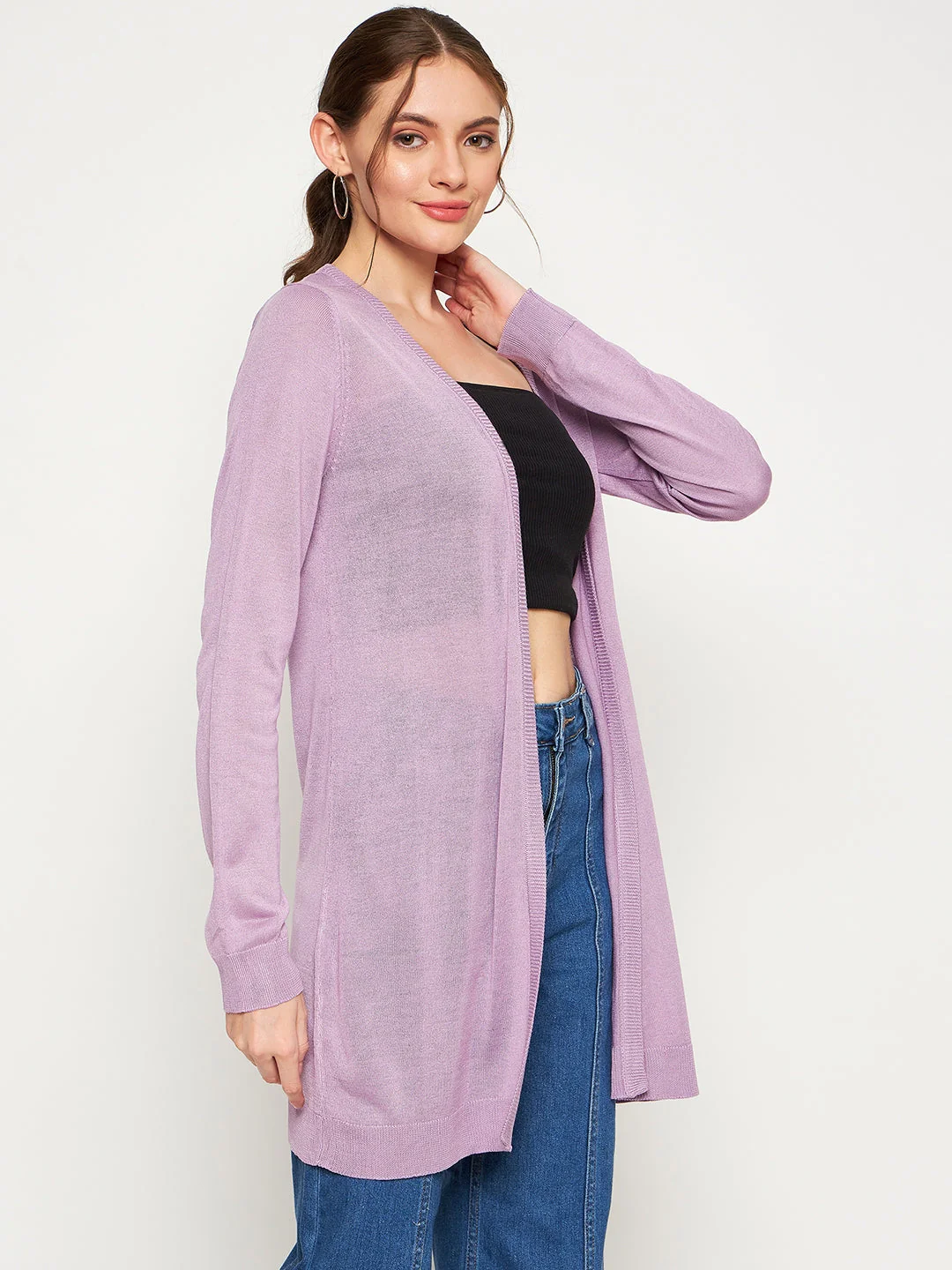 Madame Lilac Knitted Shrug - Image 4