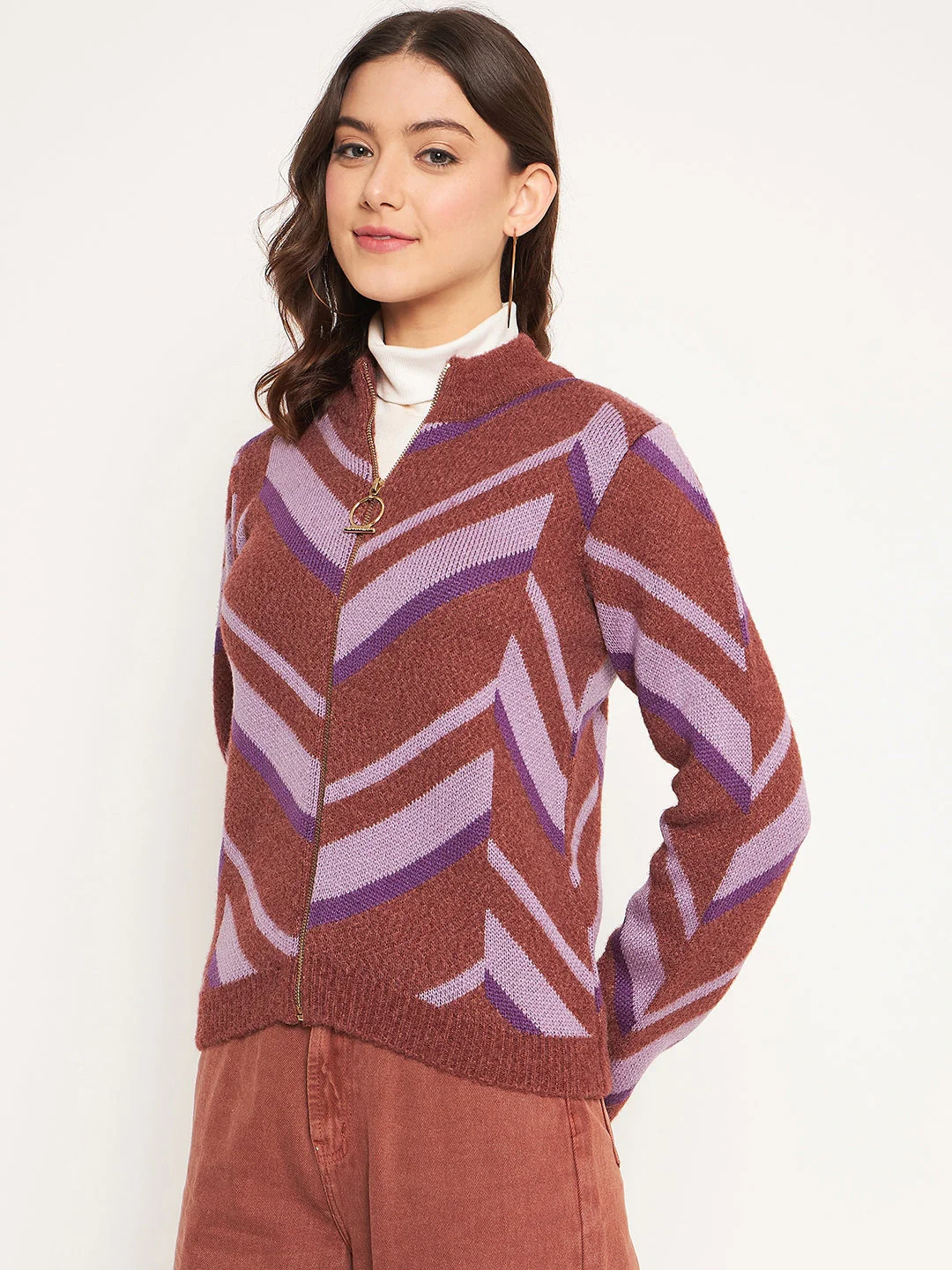 Madame Coffee High Neck Sweater - Image 3