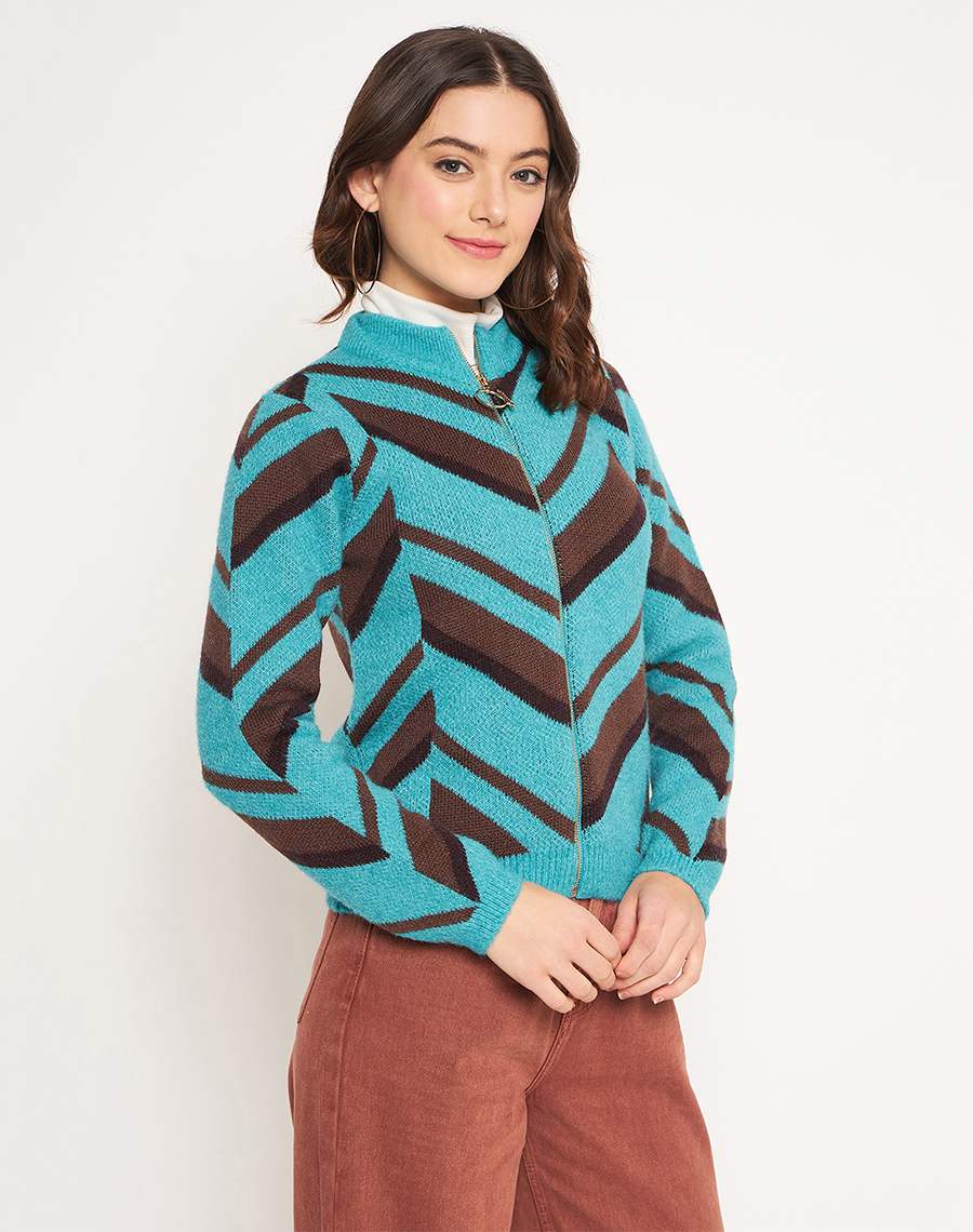 Madame Peacock High Neck Sweater - Image 3