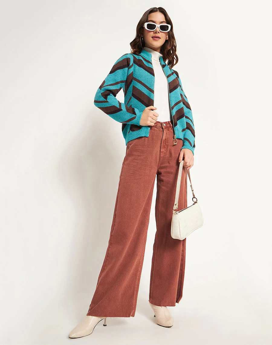 Madame Peacock High Neck Sweater - Image 4