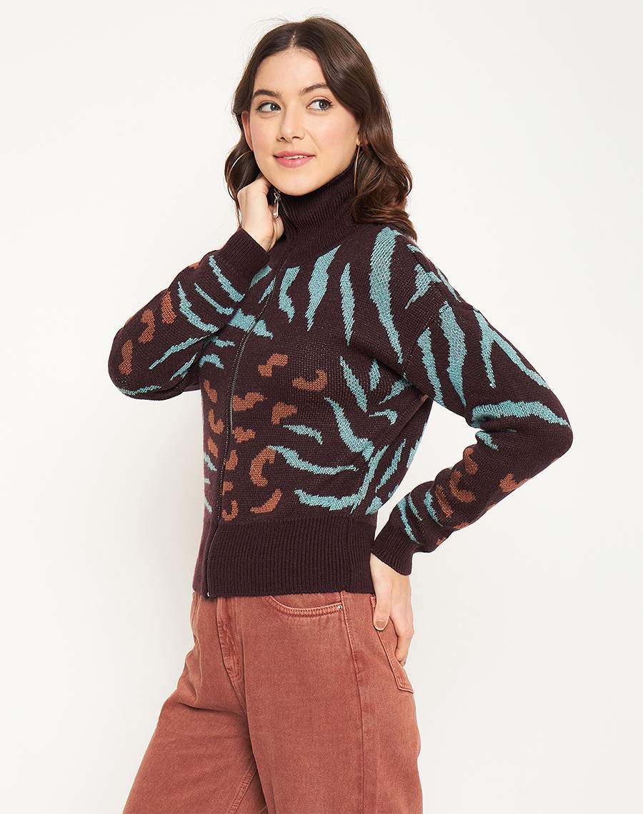 Madame Chocolate Printed Sweater - Image 3
