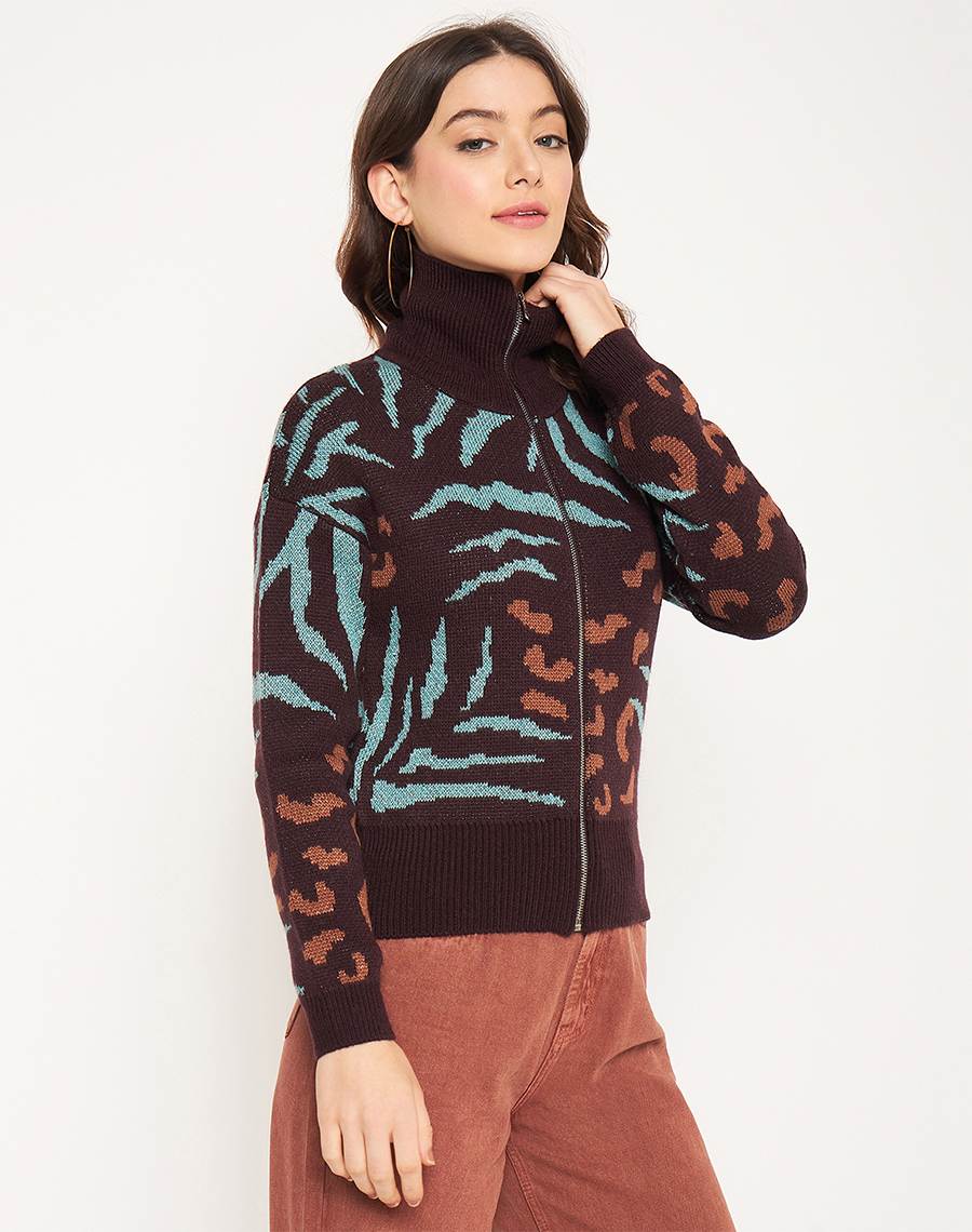 Madame Chocolate Printed Sweater - Image 4