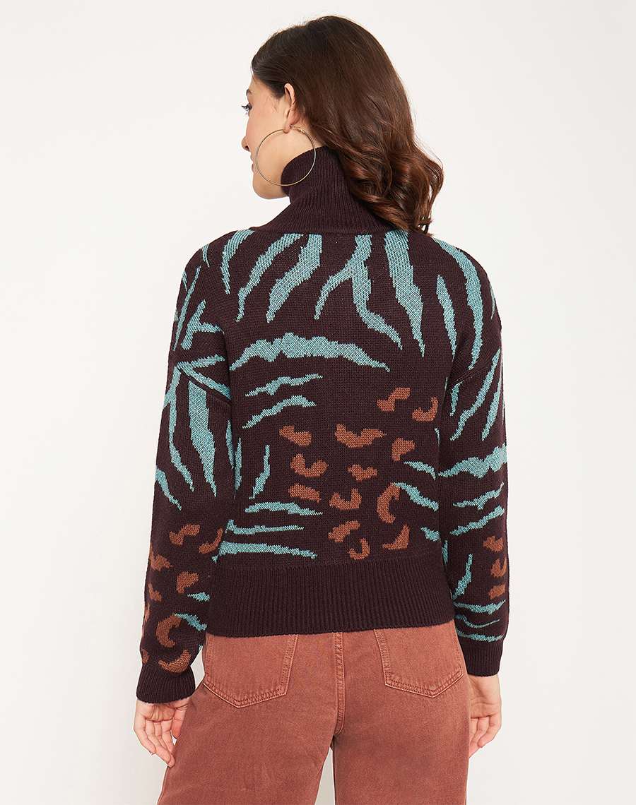 Madame Chocolate Printed Sweater - Image 5