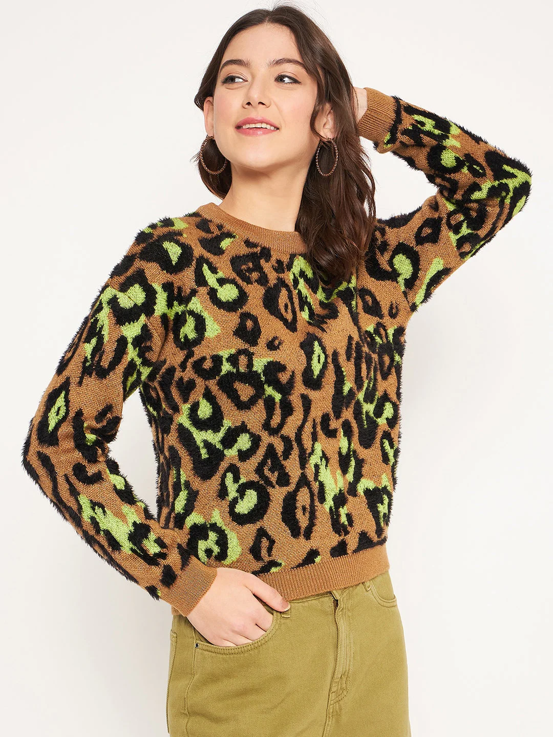 Madame Coffee Animal Printed Sweater - Image 4