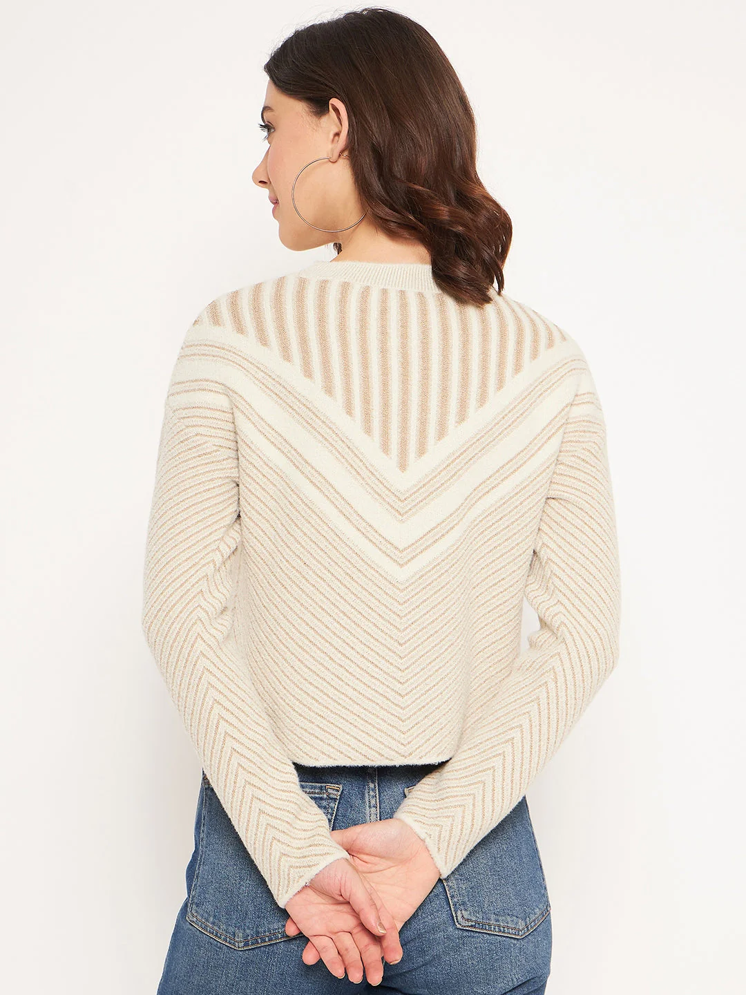 Madame Beige Embellished Sweater - Image 5