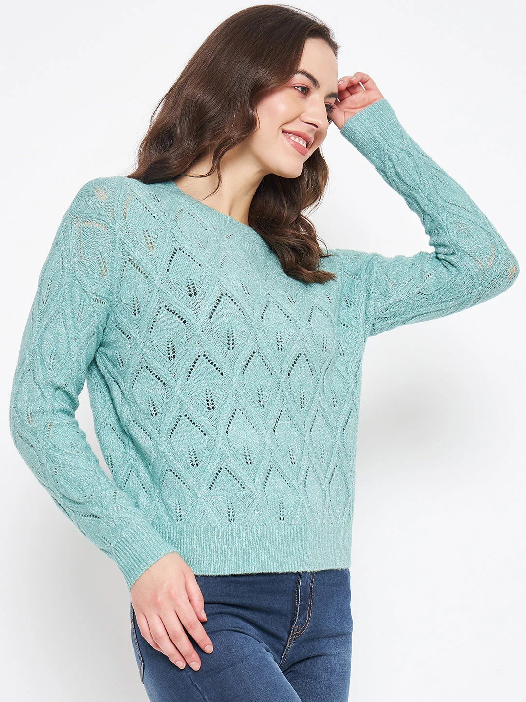 Madame Sea Green Sweater - Image 4