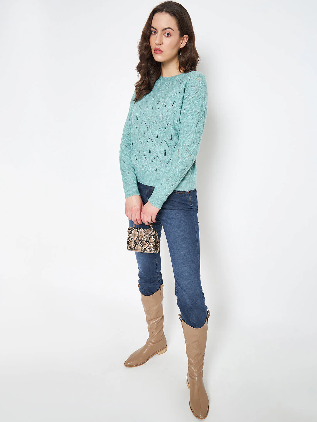 Madame Sea Green Sweater - Image 6