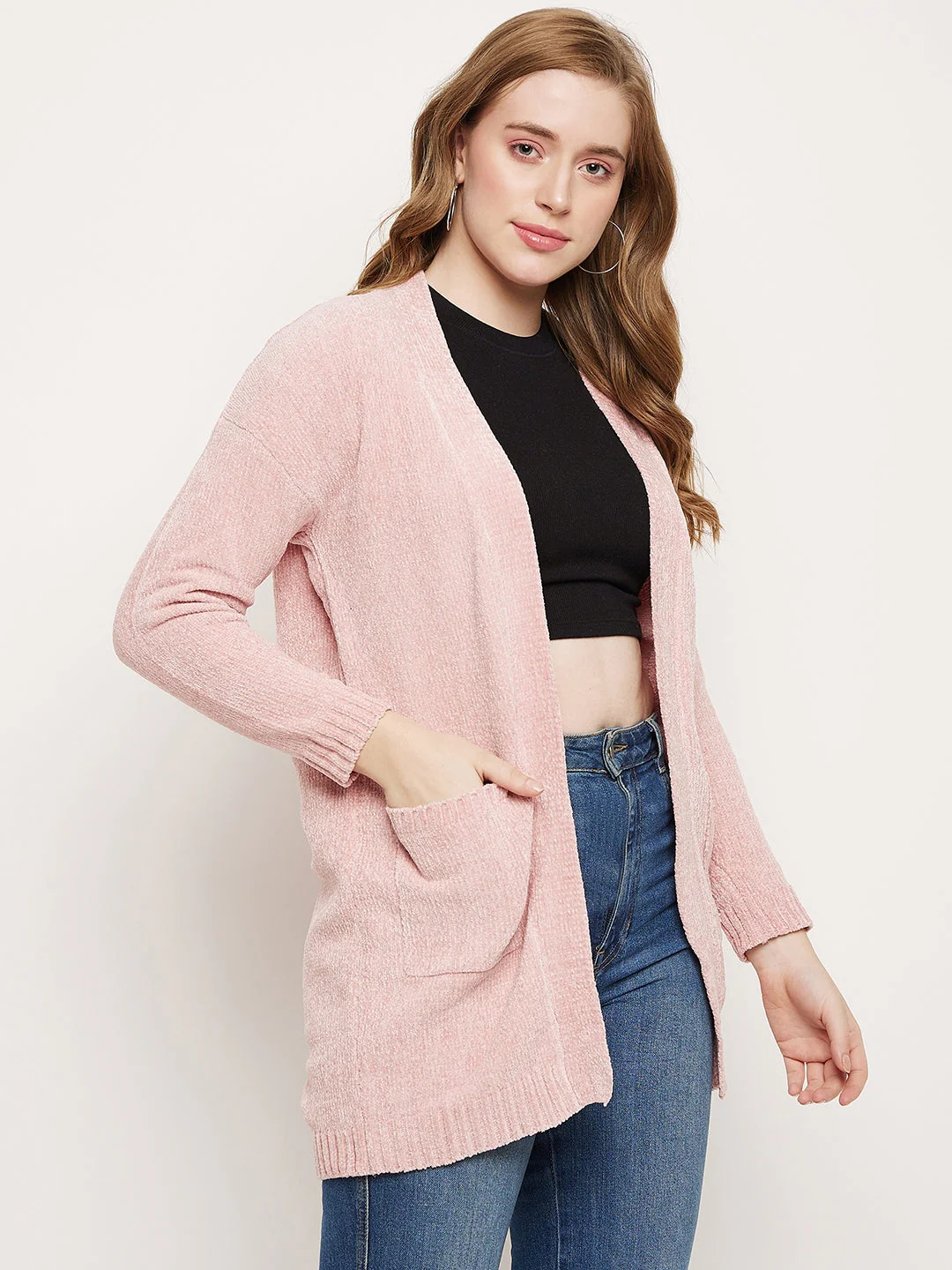 Madame Peach Open Front Shrug - Image 4