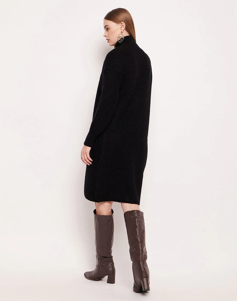 Madame Skirt And Turtleneck With Shrug Black Co-Ord Set - Image 3