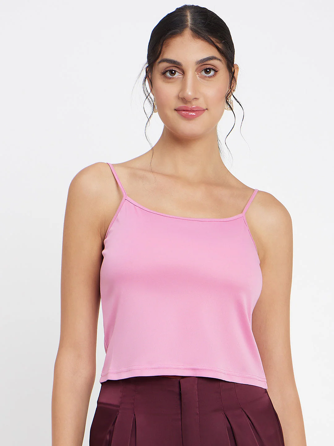 Madame Solid Pink Top - Image 5