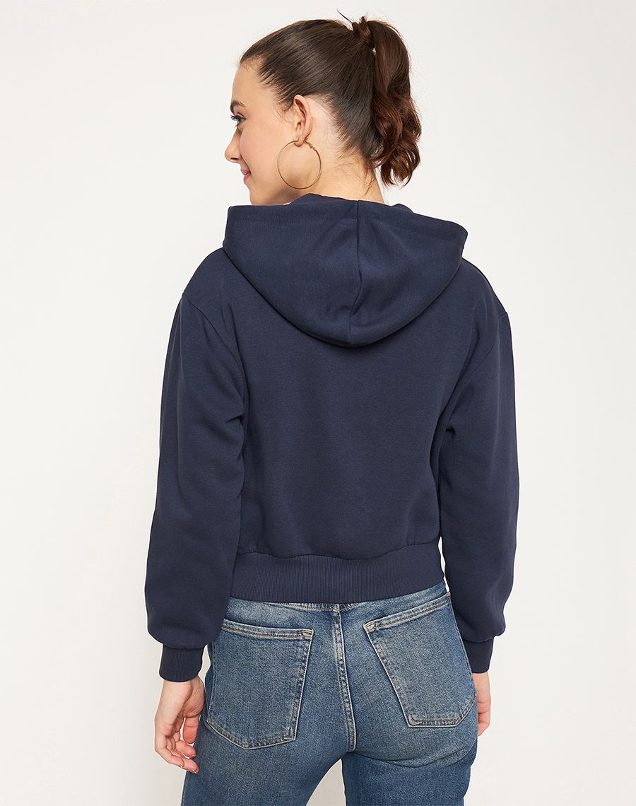 Madame Navy Hood Neck Sweatshirt - Image 5