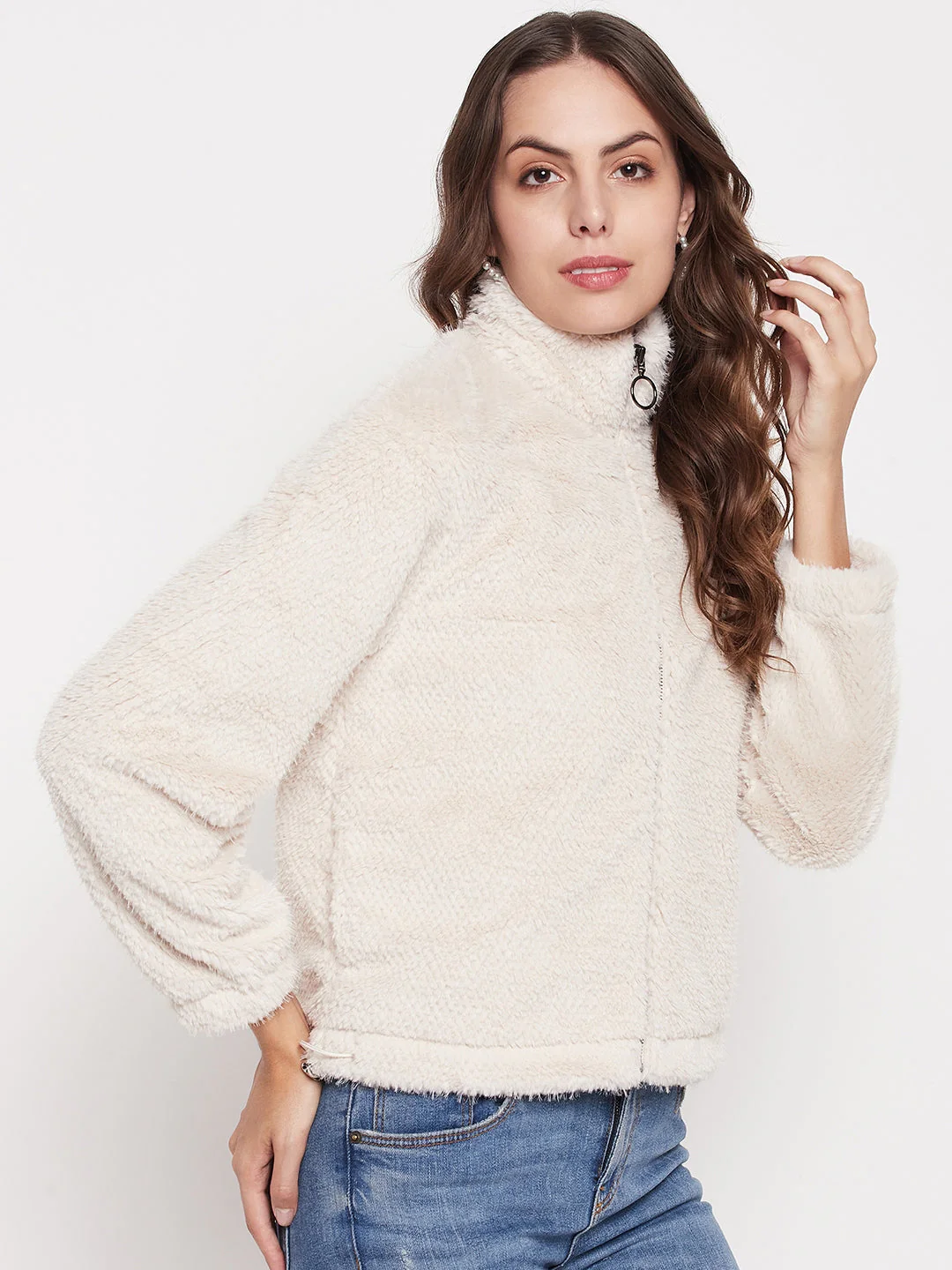 Madame Off-White Fluffy-Knit Sweatshirt - Image 5