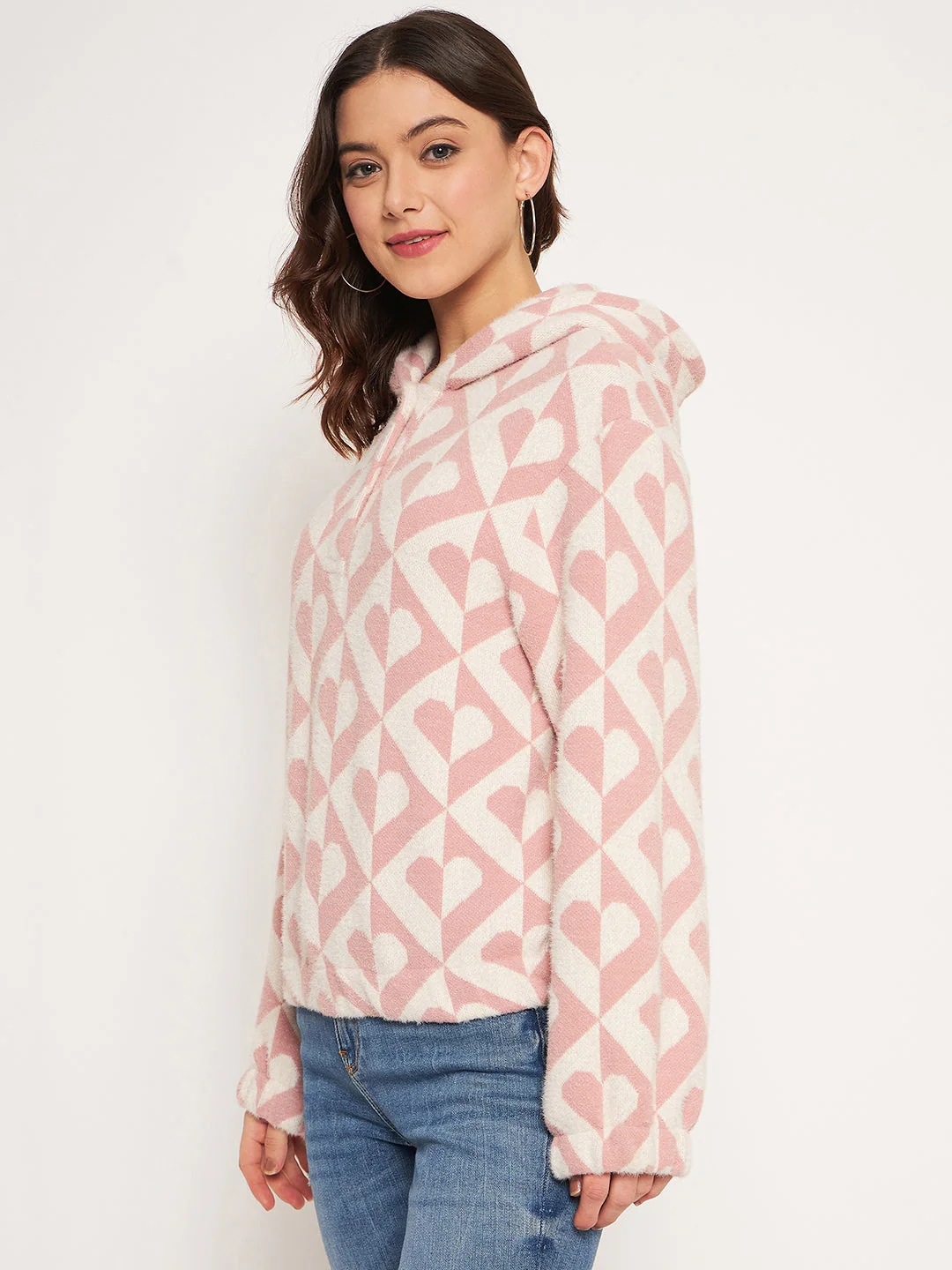Madame Peach Hood Neck Sweatshirt - Image 3