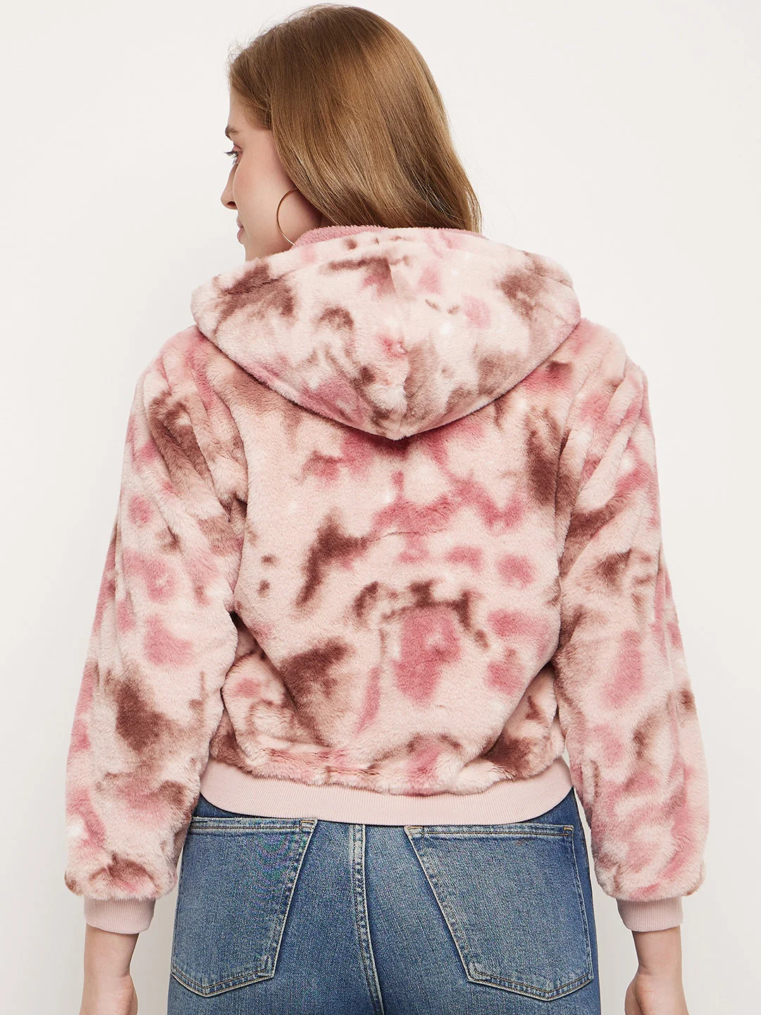 Madame Blush Fleece Tie-Dye Hooded Sweatshirt - Image 3