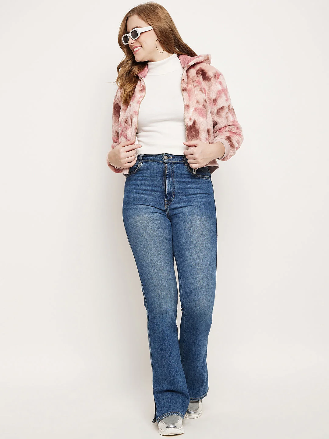 Madame Blush Fleece Tie-Dye Hooded Sweatshirt - Image 6