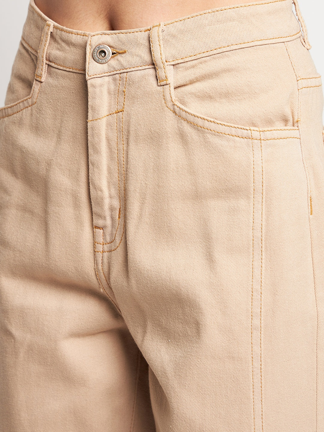 Madame Beige Straight Fit Denim - Image 3