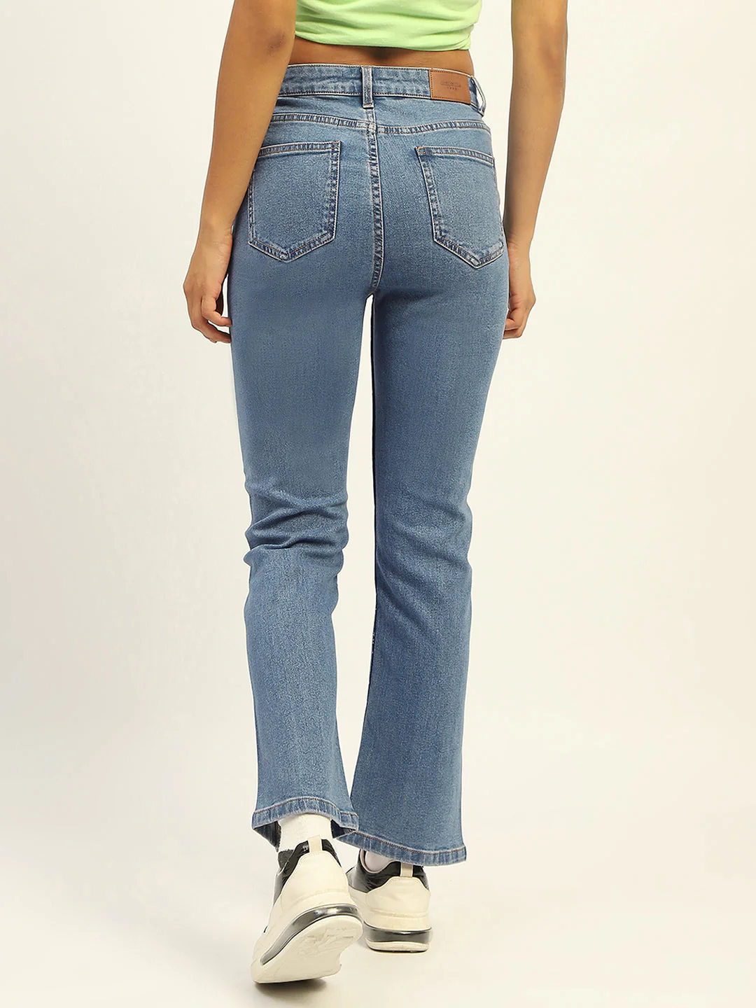 Madame Blue Straight Fit Cotton Denim - Image 3