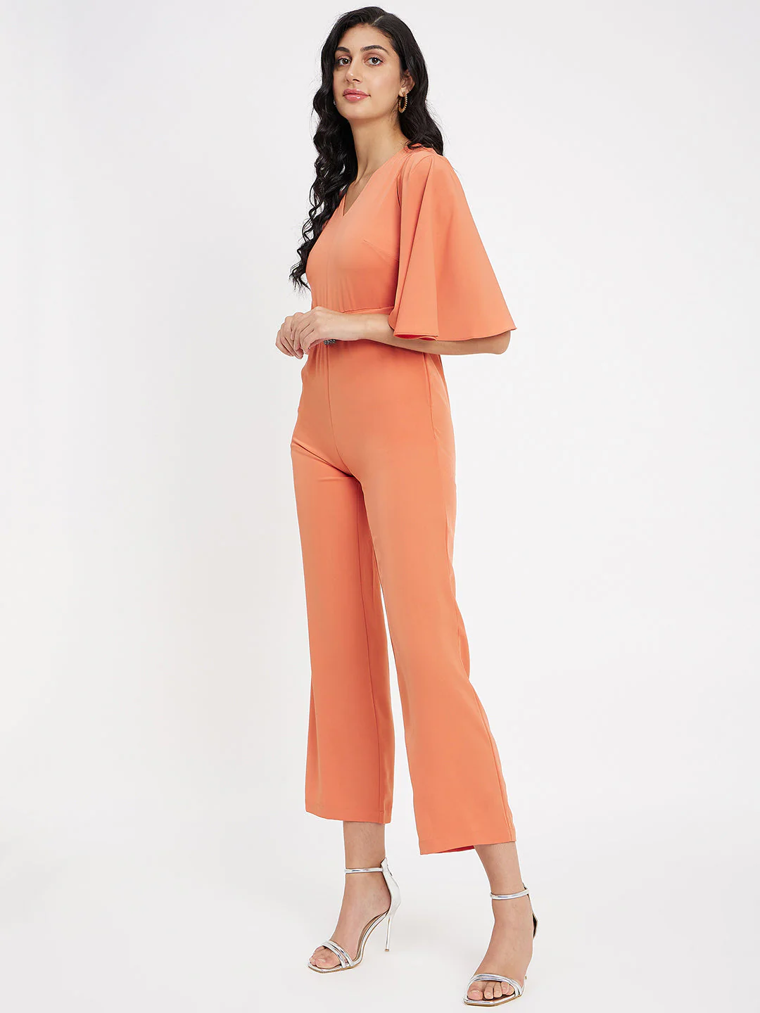 Madame Orange V Neck Jumpsuit - Image 5
