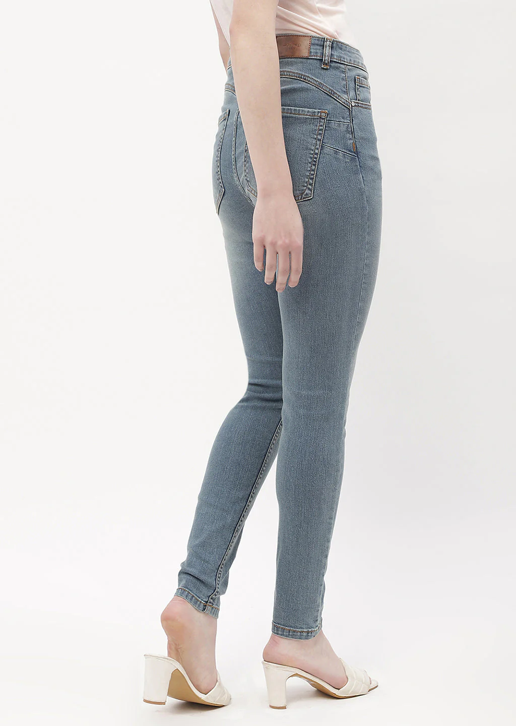 Madame Mid Rise Mid Blue Skinny Fit Jeans - Image 5
