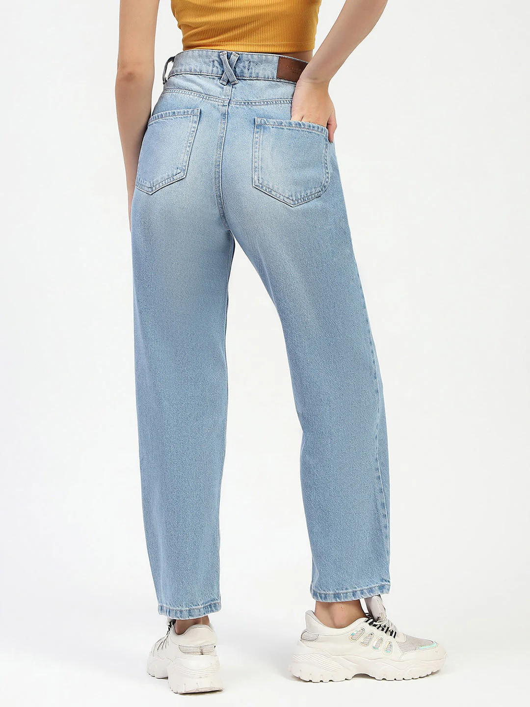 Madame Light Blue Straight Fit Jeans - Image 6