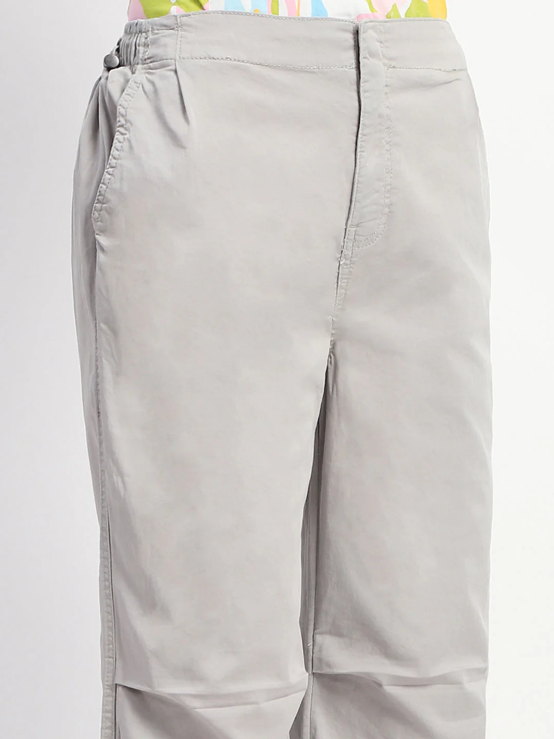 Madame Off White Cotton Joggers - Image 6