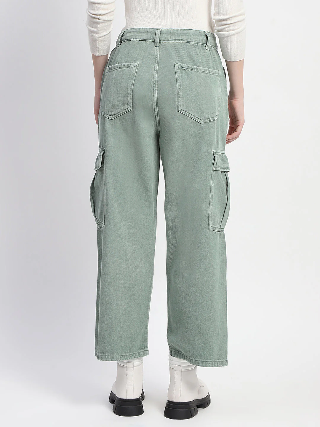 Madame Relax Fit Green Cargo Pants - Image 5