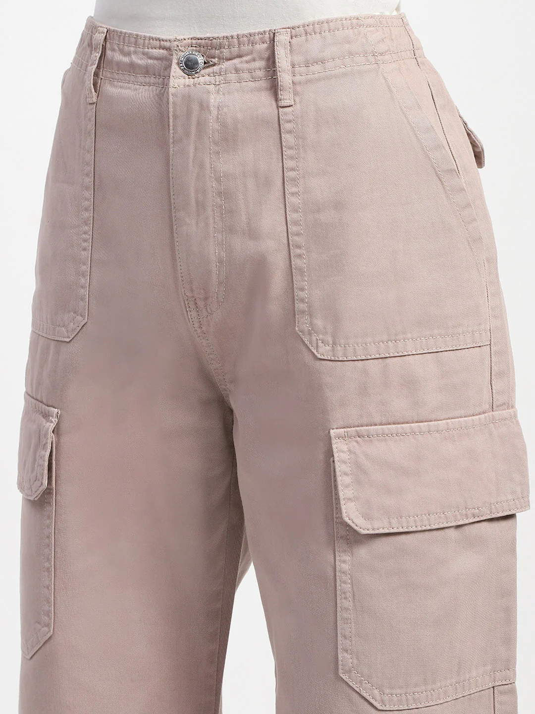 Madame Relax Fit Khaki Cargo Pants - Image 6
