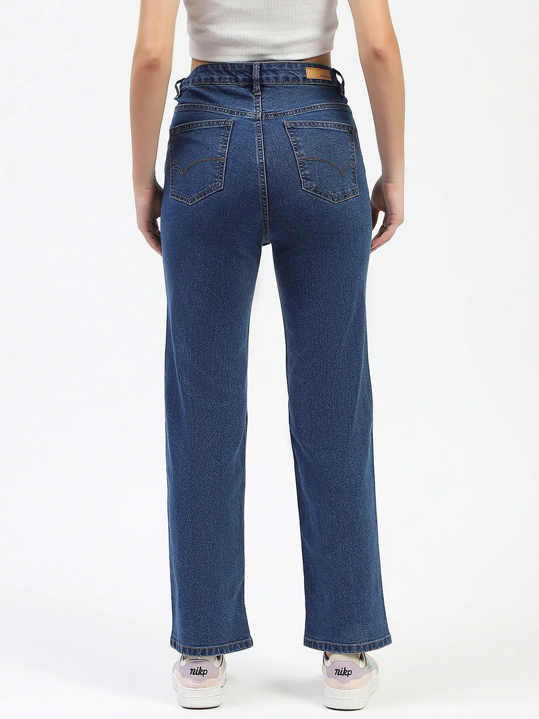 Madame Dark Wash Straight-Fit Denim Jeans - Image 5
