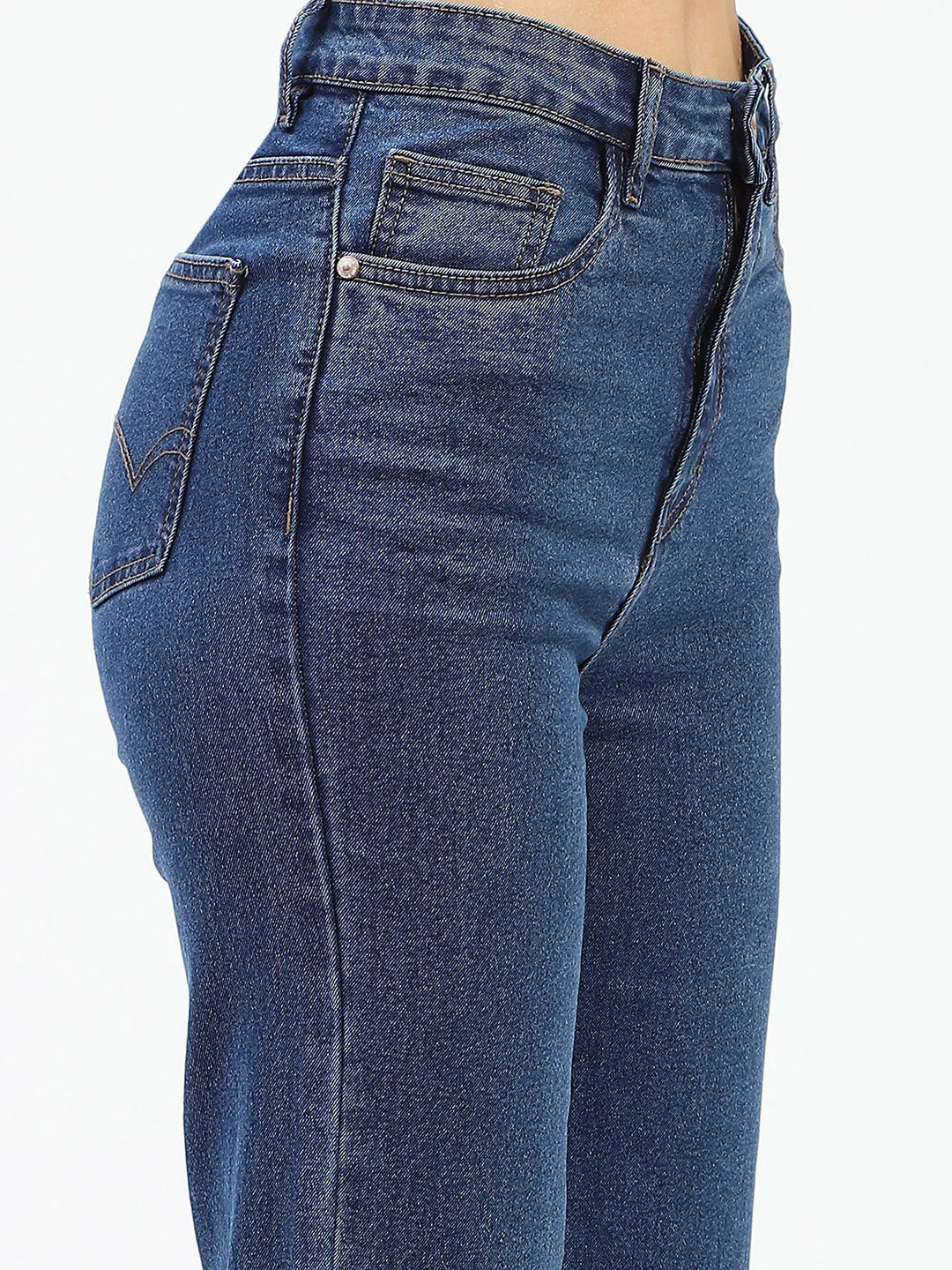 Madame Dark Wash Straight-Fit Denim Jeans - Image 6