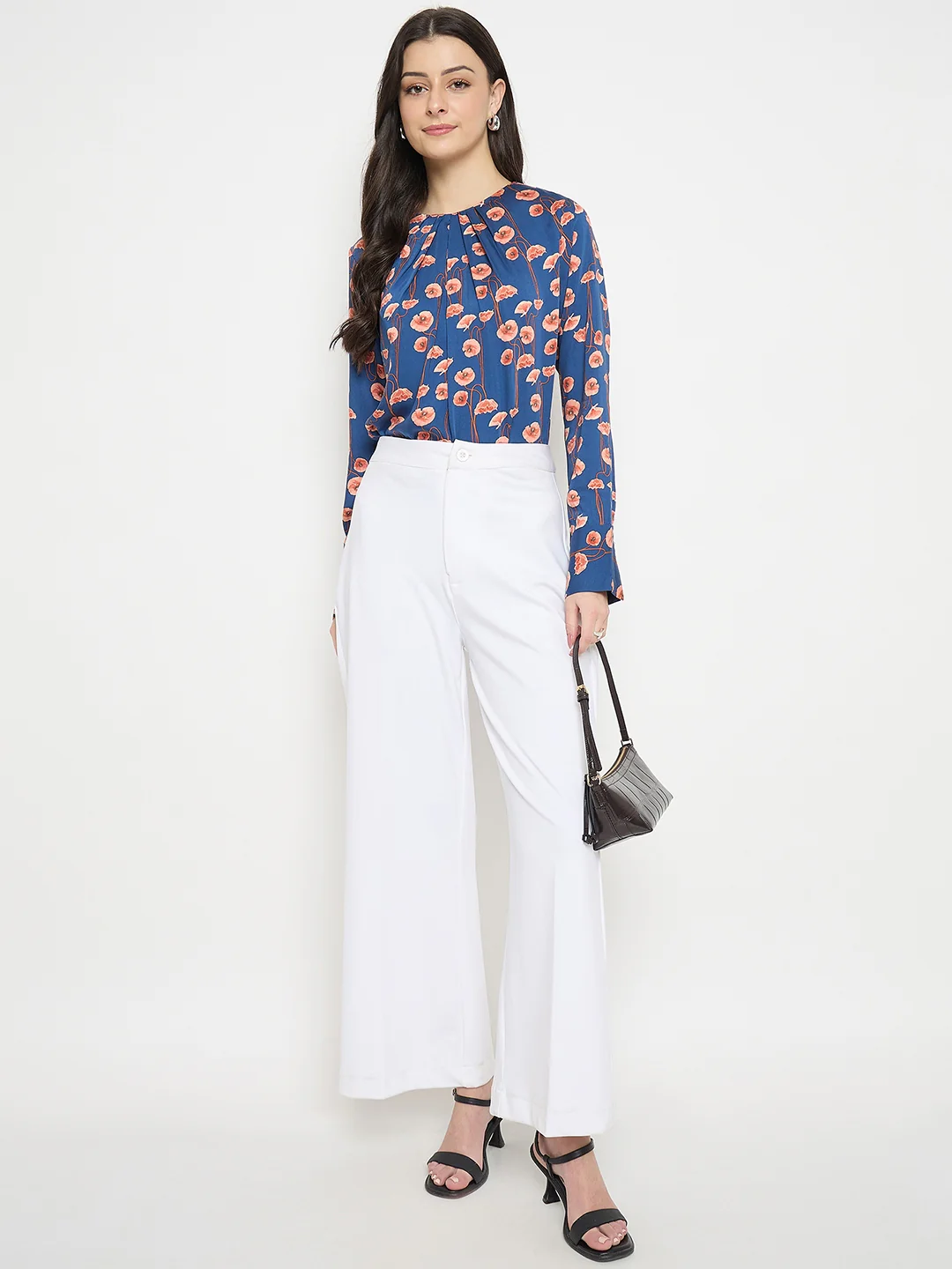 Madame Printed Rayon Gather Top - Image 3