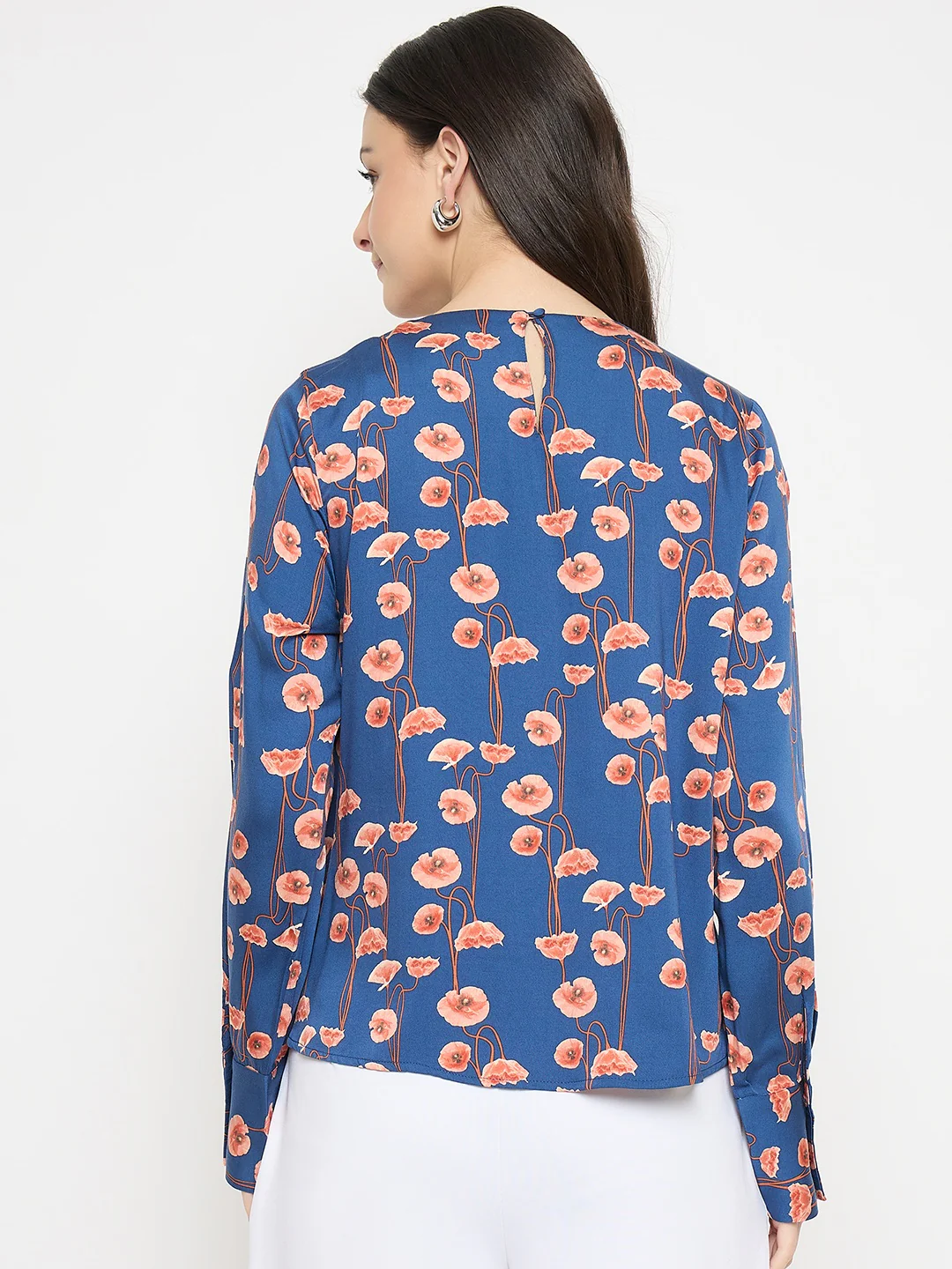 Madame Printed Rayon Gather Top - Image 6
