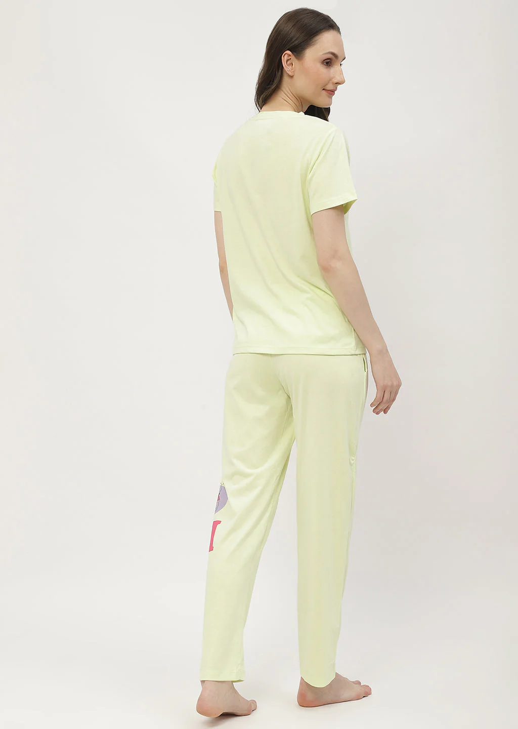 mSECRET Disney Pooh Printed T-shirt with Pajama Neon Nightsuit - Image 5