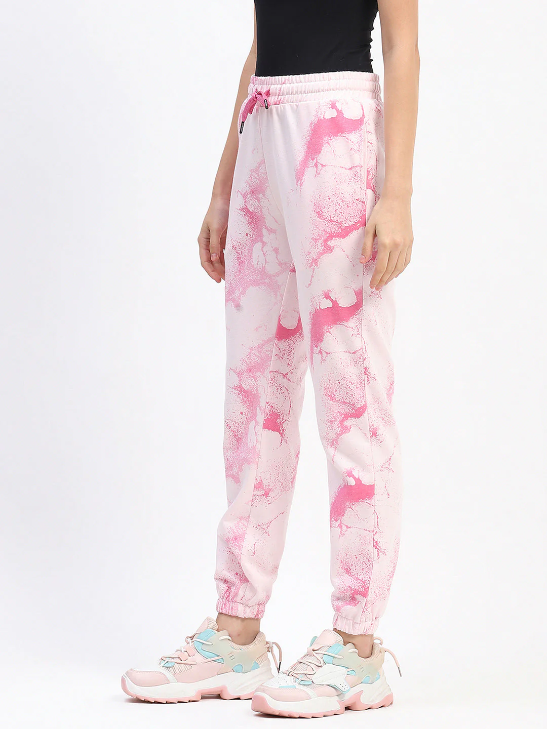 mSECRET Camouflage Print Cotton Pink Joggers - Image 4