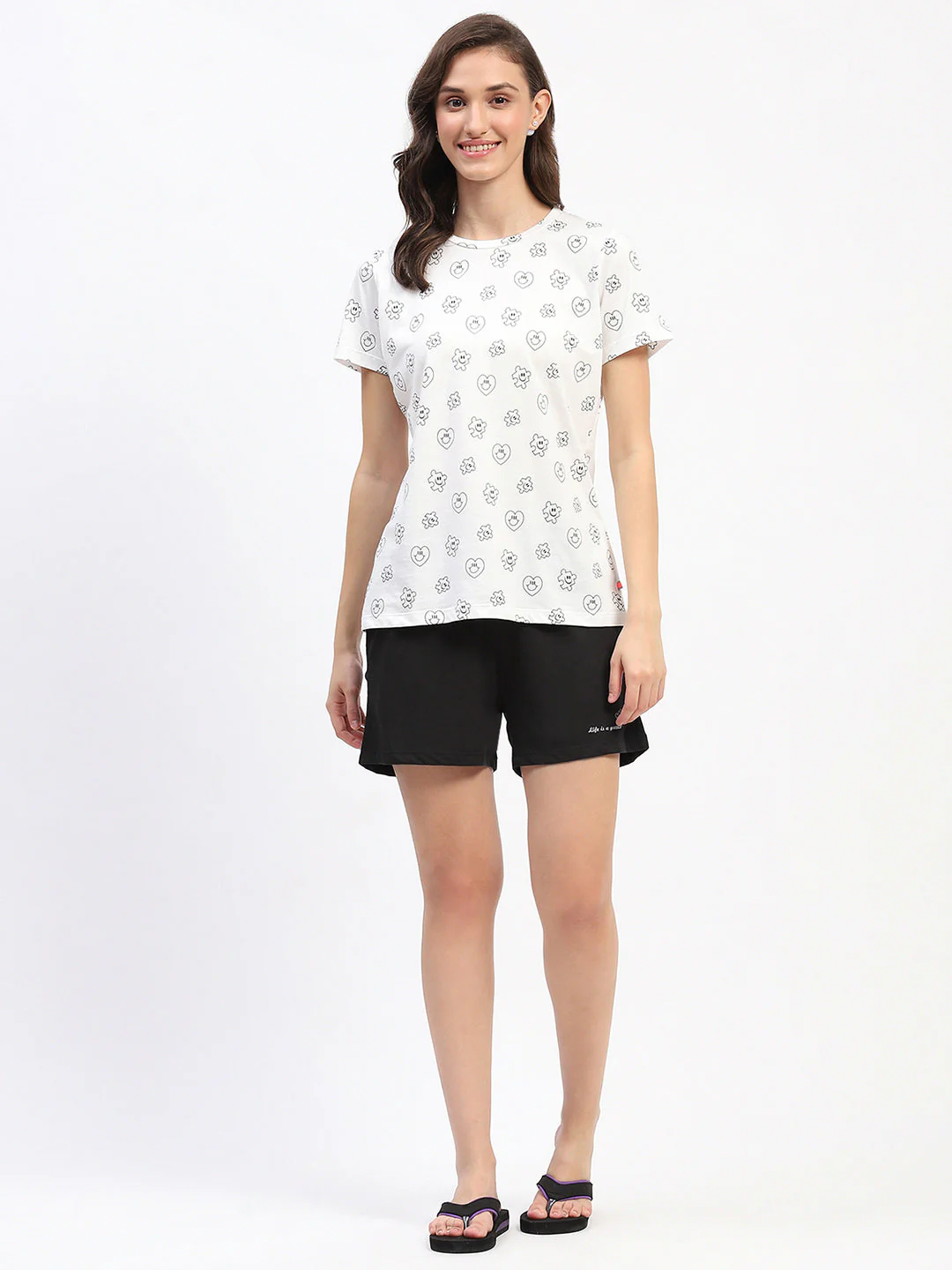 mSECRET Printed Three Piece Night Suit - Image 4