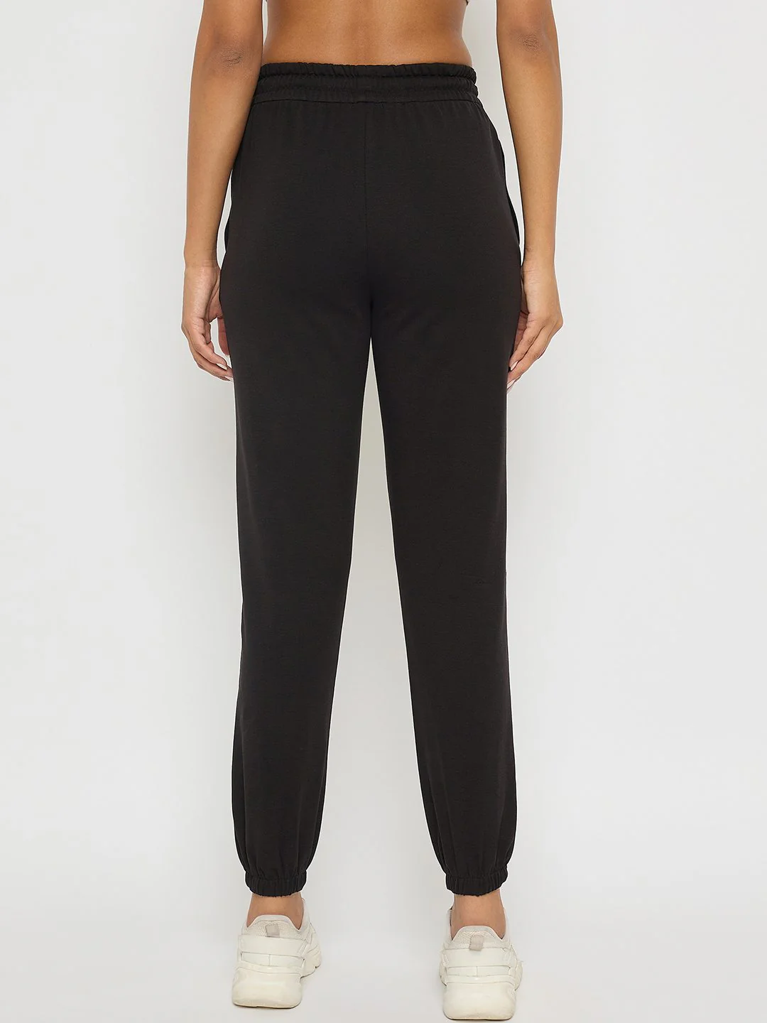 mSECRET Black Elastic Hem Cotton Joggers - Image 5